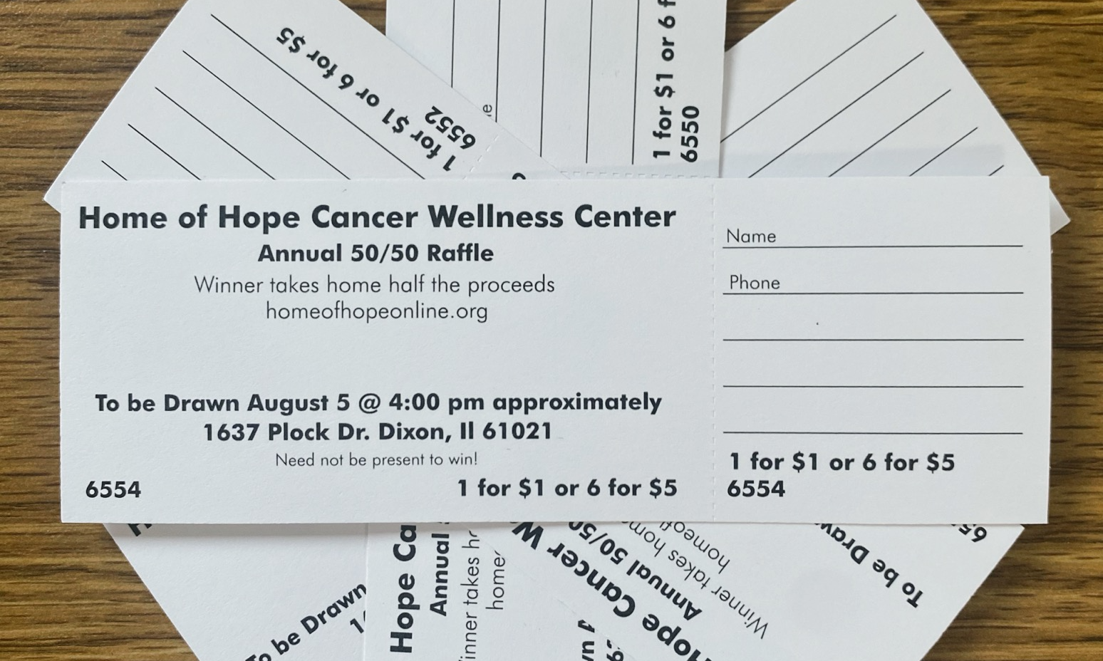 Hammer For Hope 50/50 Tickets 2023 by Hope Cancer Wellness Center