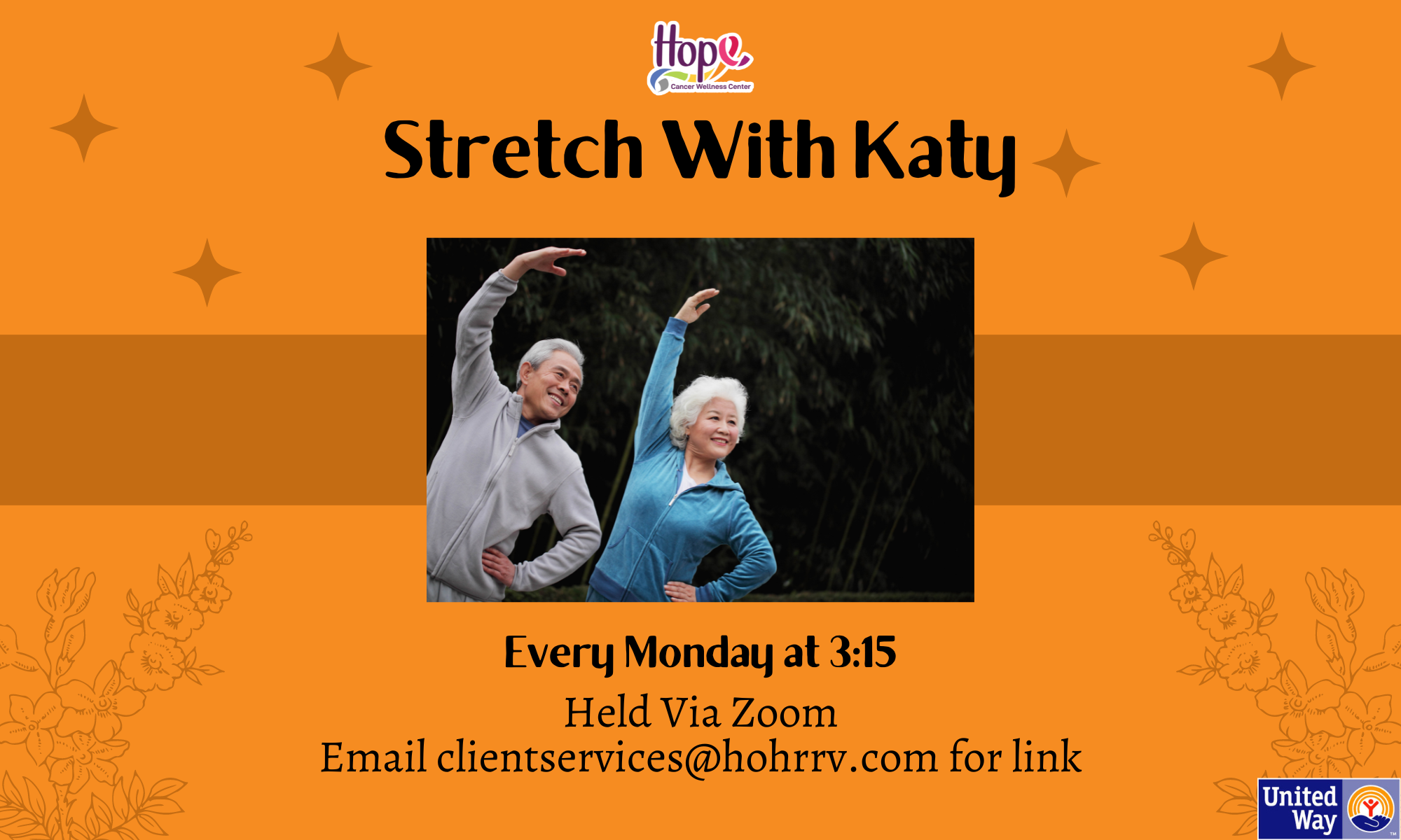 Stretch With Katy - July Dates background image