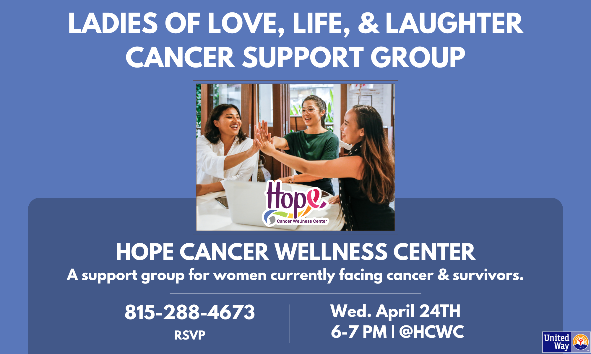 Ladies Of Love, Life & Laughter Support Group April (Hybrid) background image