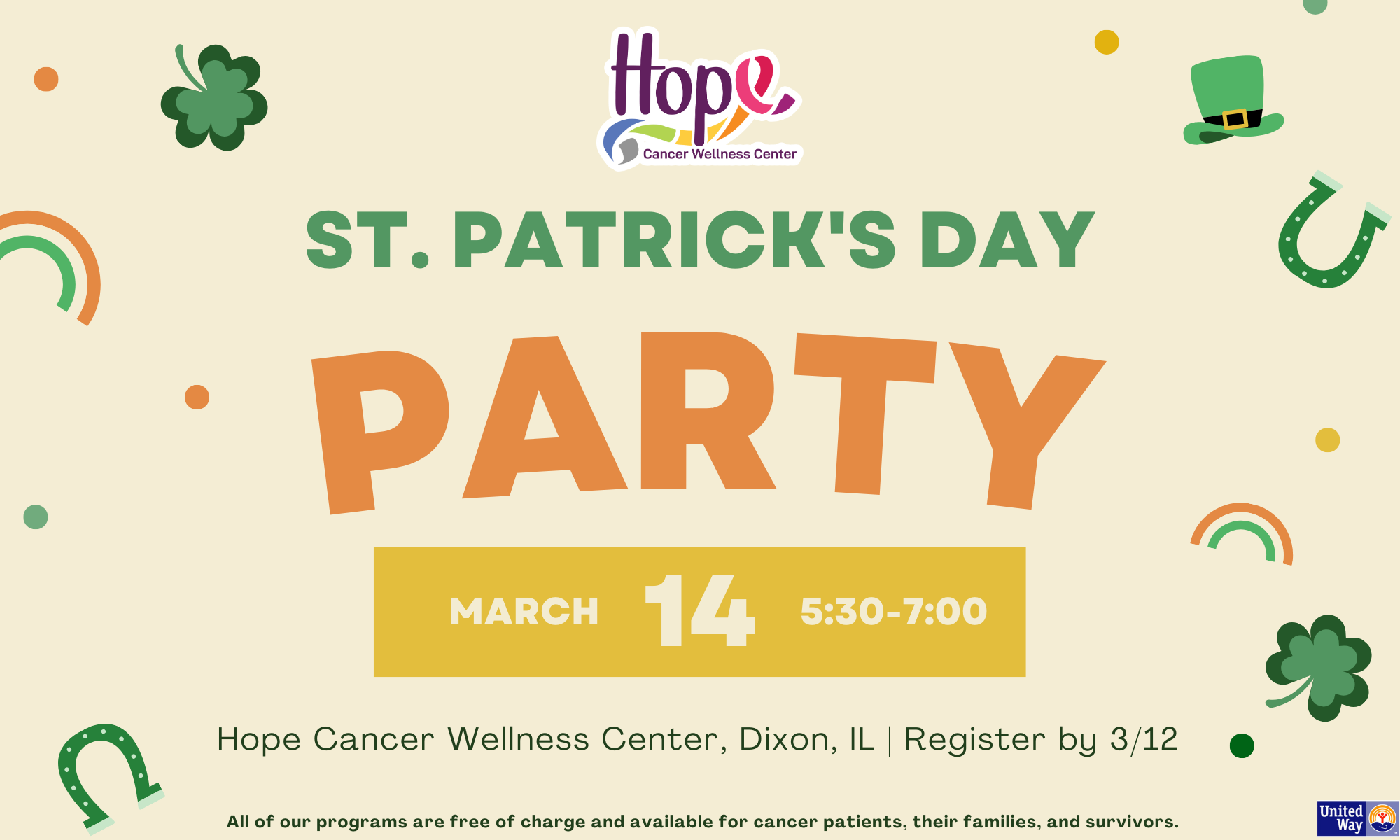 St. Patrick's Day Party background image