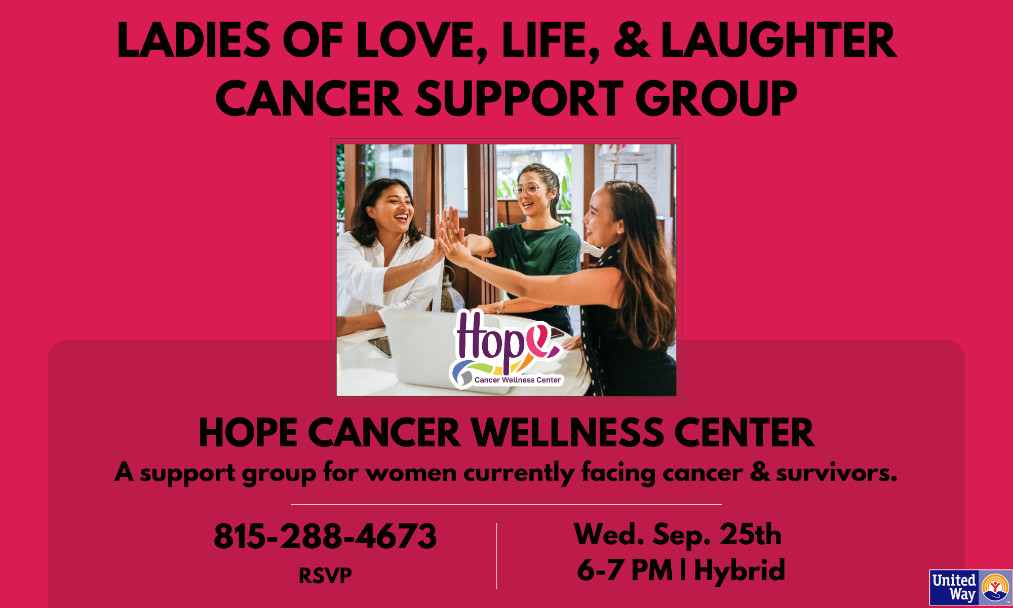 Ladies Of Love, Life & Laughter Support Group September background image