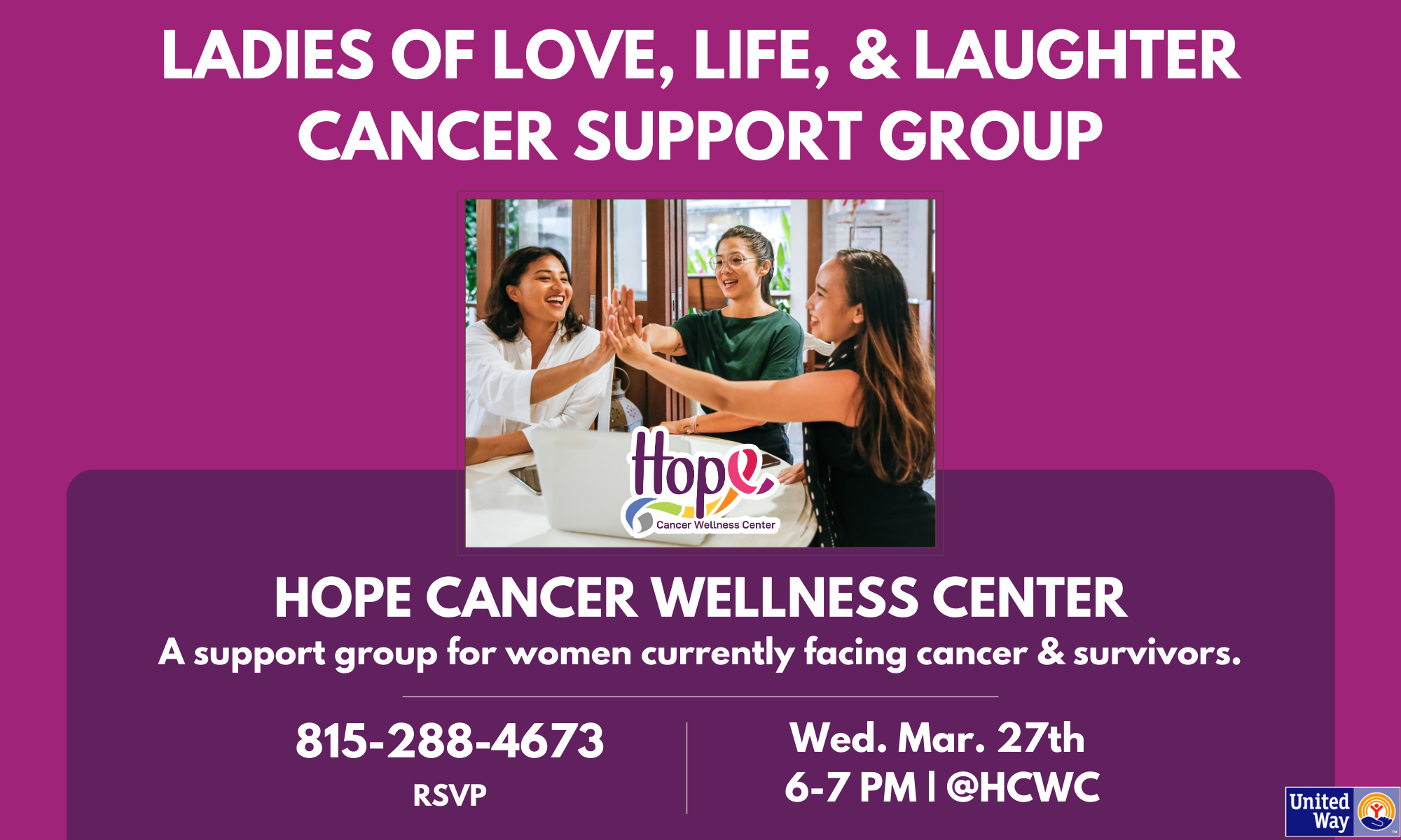Ladies Of Love, Life & Laughter Support Group March (Hybrid) background image