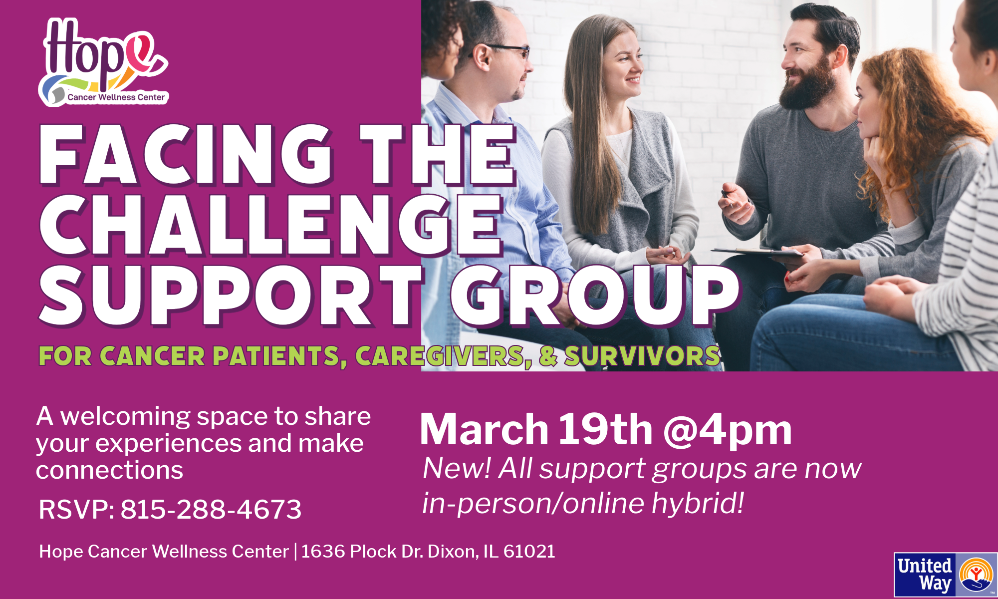 Facing The Challenge Support Group April (Hybrid) background image