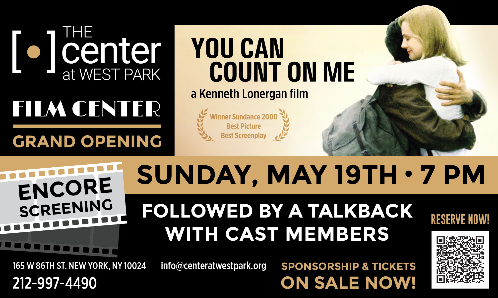 CWP Film Center Encore Screening | "You Can Count On Me" & Talkback background image