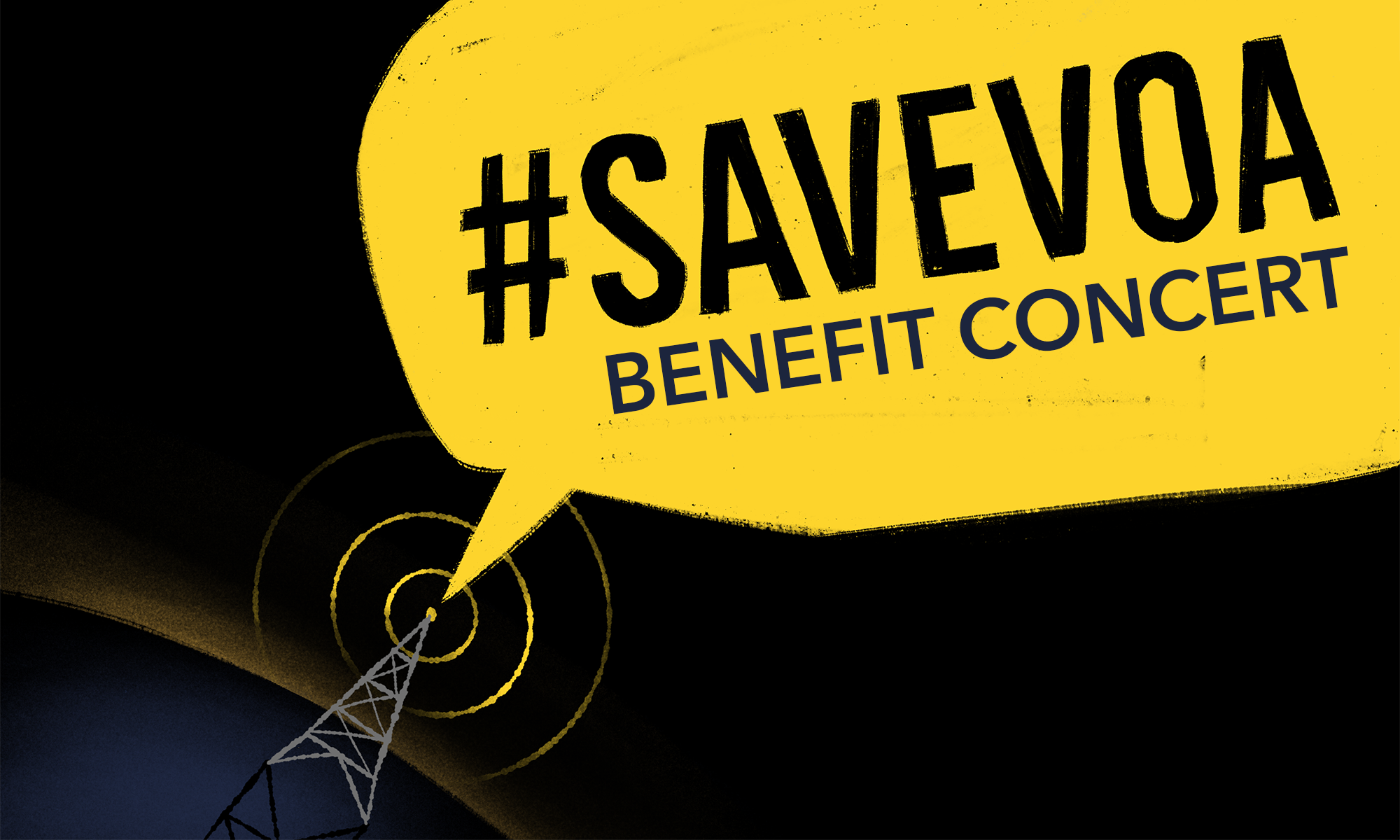 #SaveVOA Benefit Concert background image