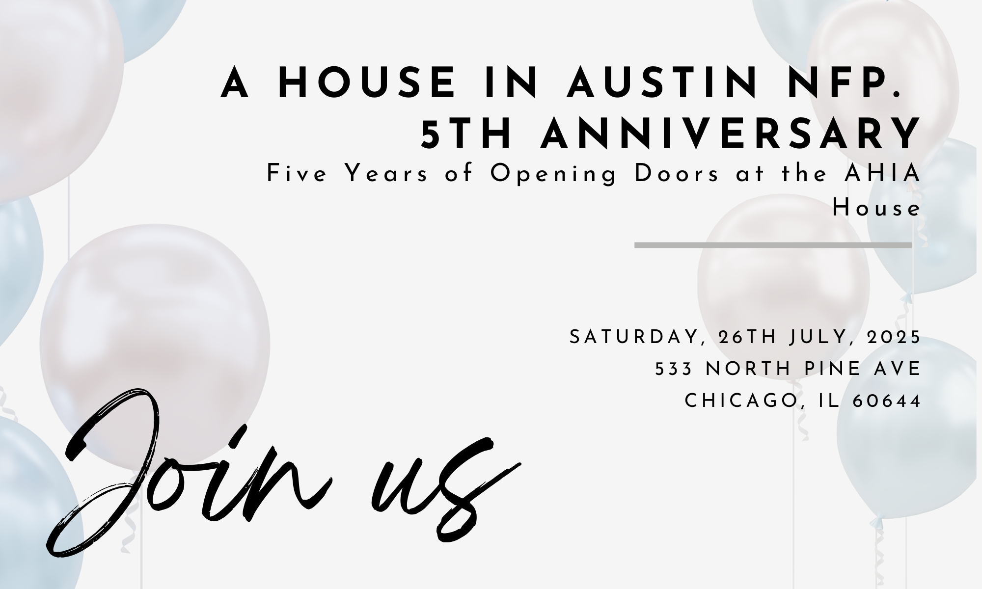 A House In Austin 5th Anniversary background image