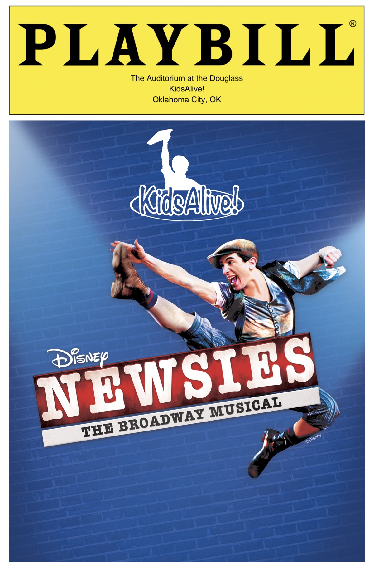 Donate Now Newsies Playbill Ads By Kidsalive