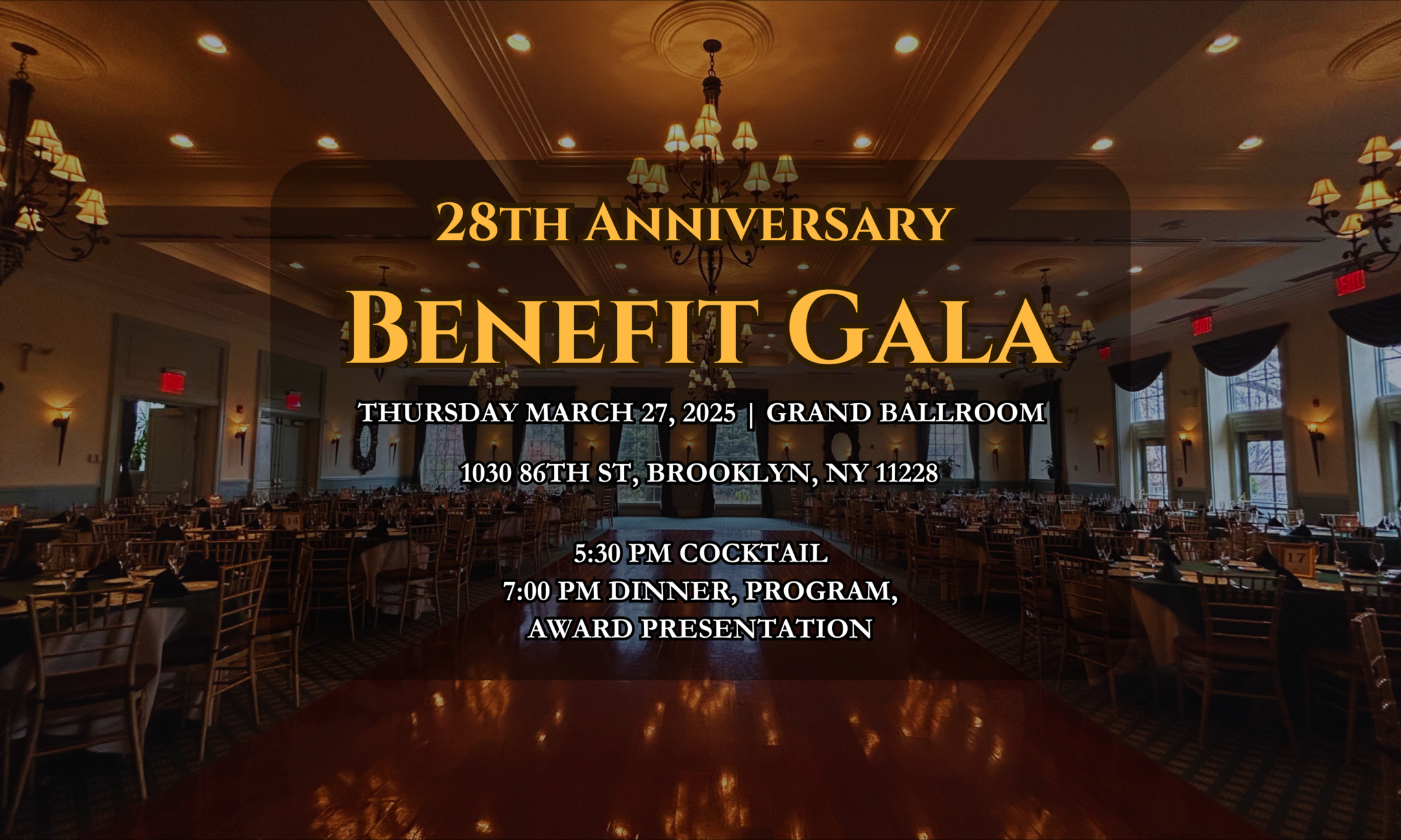 28th Anniversary Benefit Gala background image