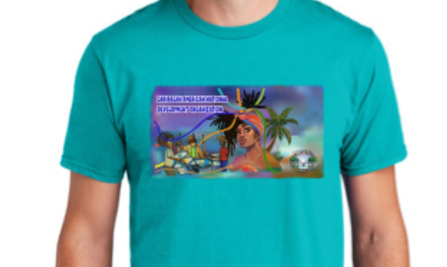 Teal T-Shirt - CANDO background image