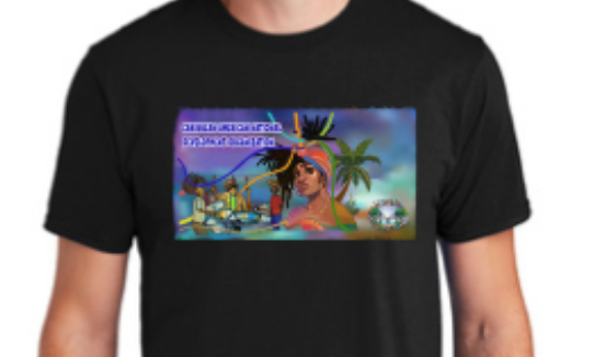 Black T-Shirt - CANDO background image