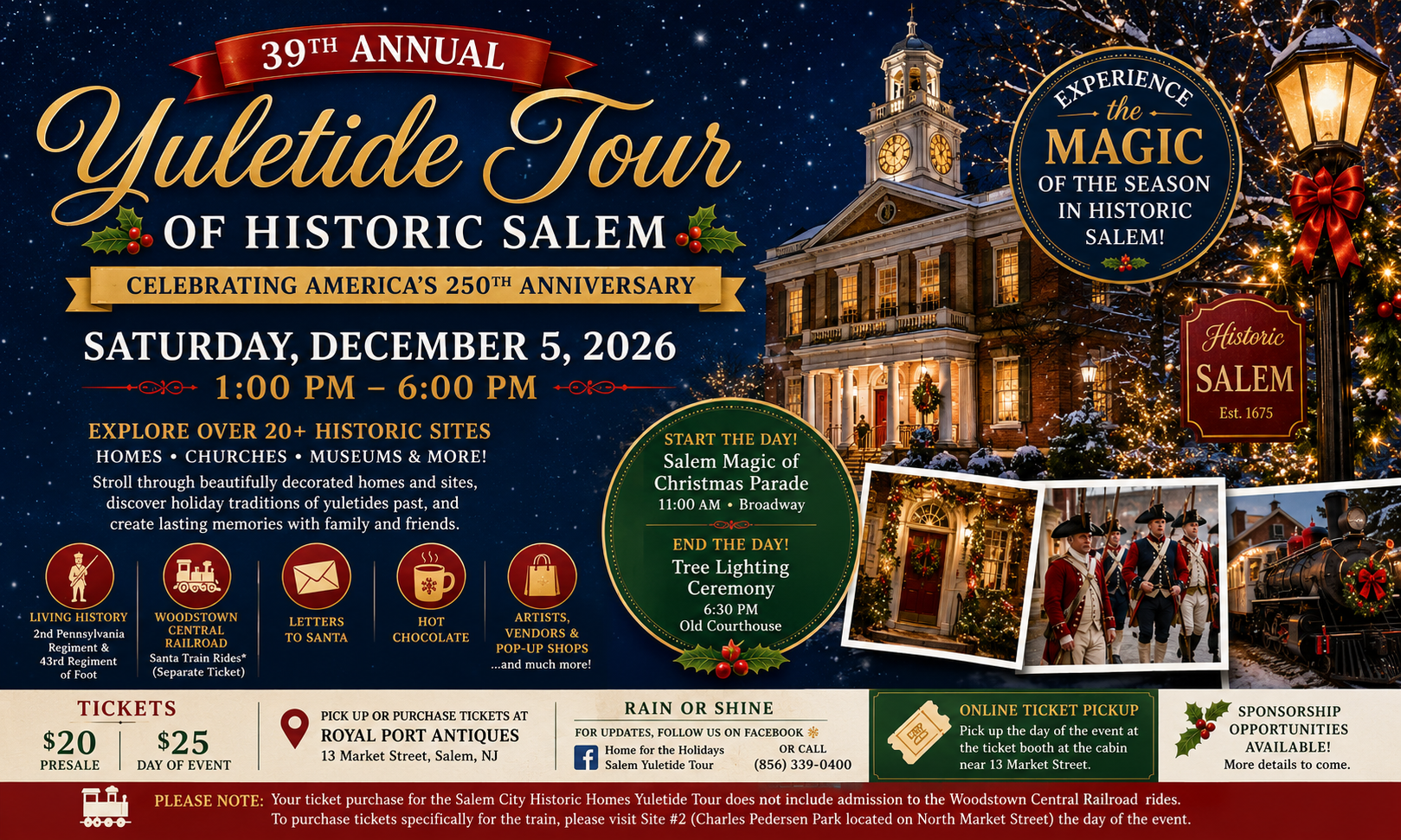 39th Annual Yuletide Tour of Historic Salem background image