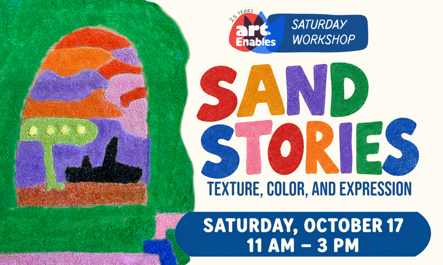 Saturday Workshop: Sand Art background image
