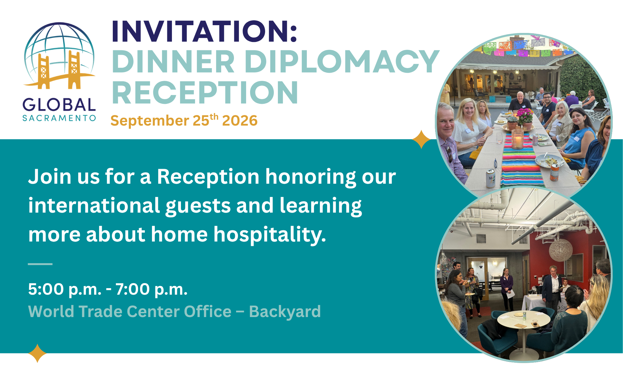 Dinner Diplomacy Reception background image