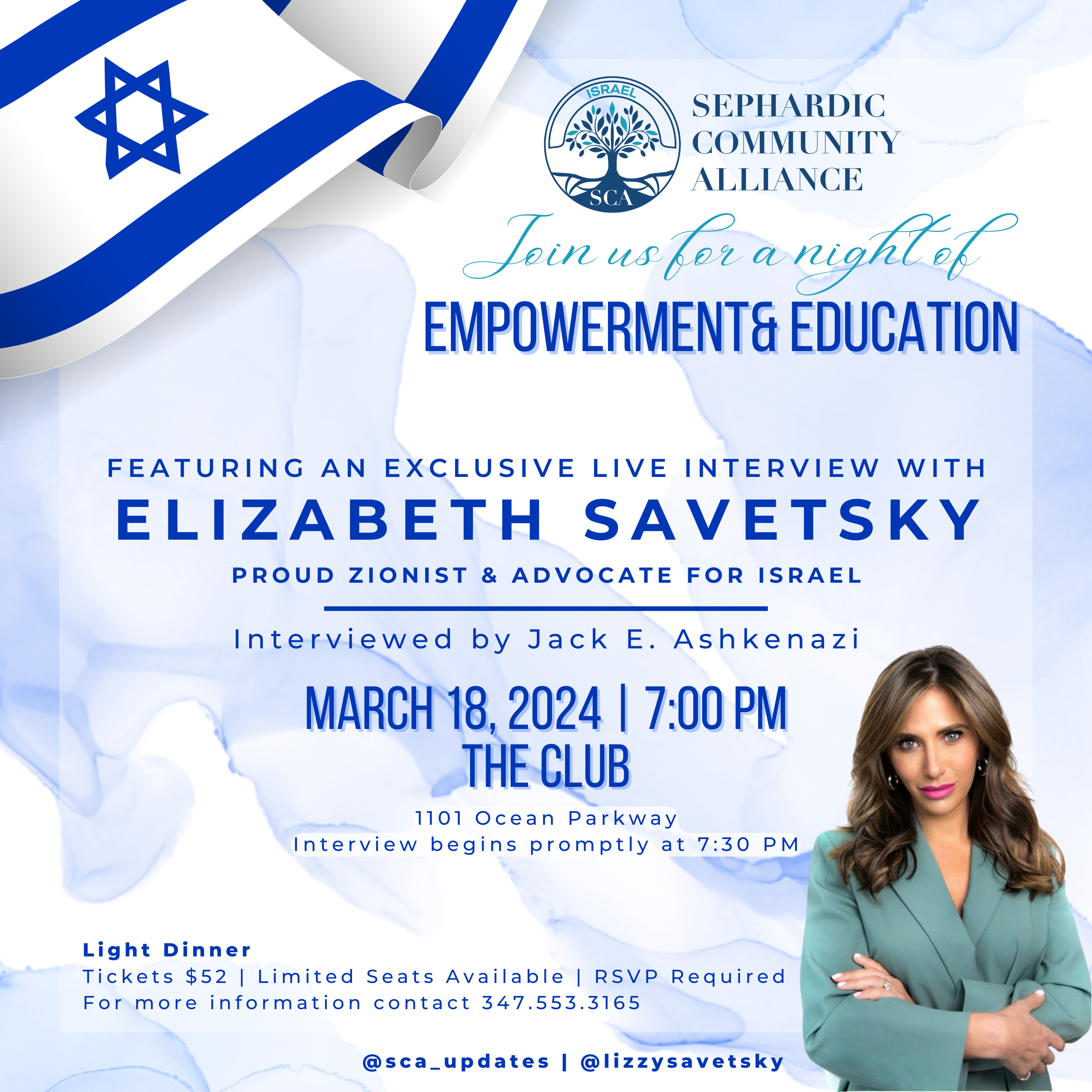 Lizzy Savetsky Protest Lizzy Savetsky Event by Sephardic Community Alliance