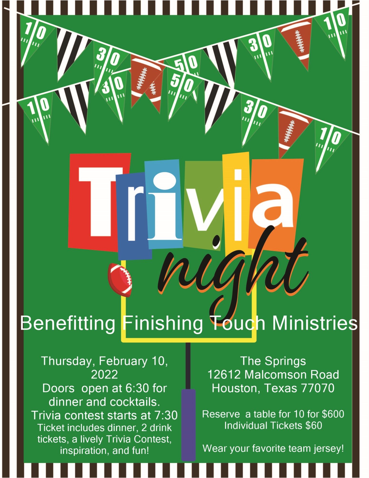 Finishing Touch Ministries Trivia Night 2022 by Finishing Touch Ministries