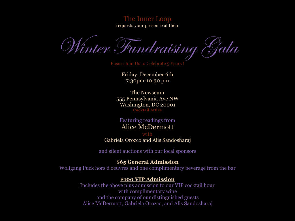 Winter Fundraising Gala background image
