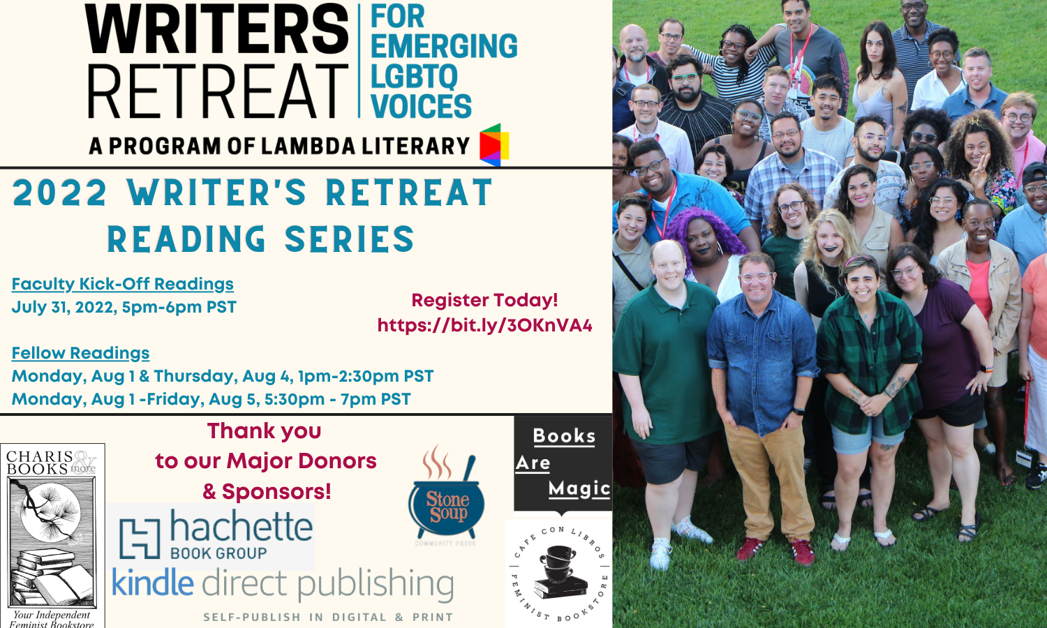2022 Writer's Retreat Reading Series background image