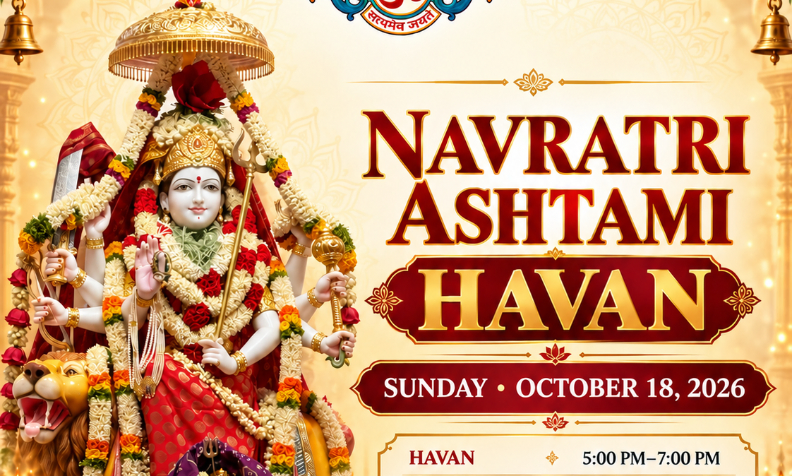 Navaratri Ashtami Havan 2026 background image