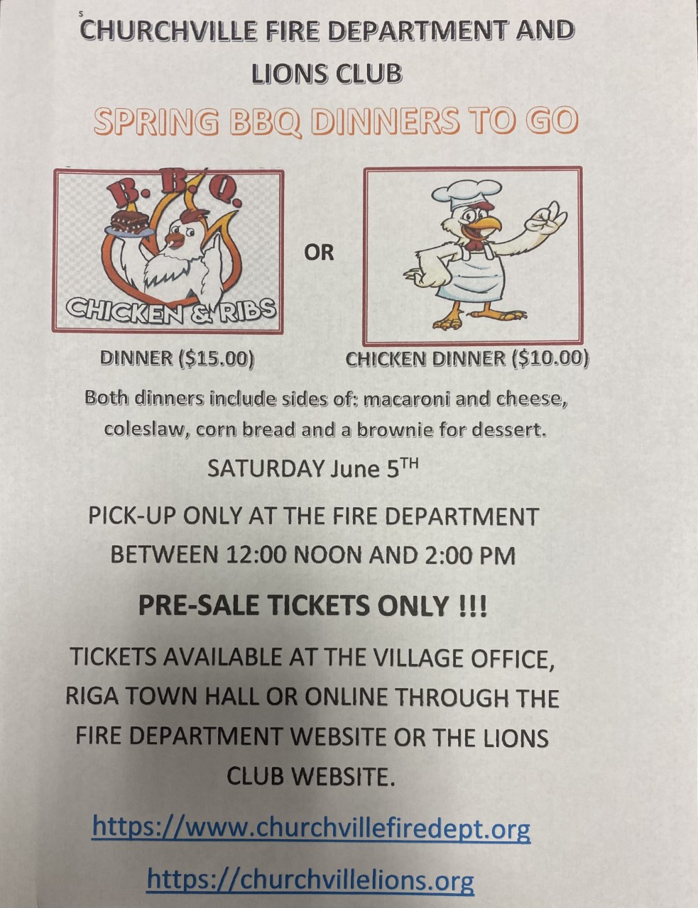 Churchville Lions Club & Fire Department Joint BBQ by Churchville