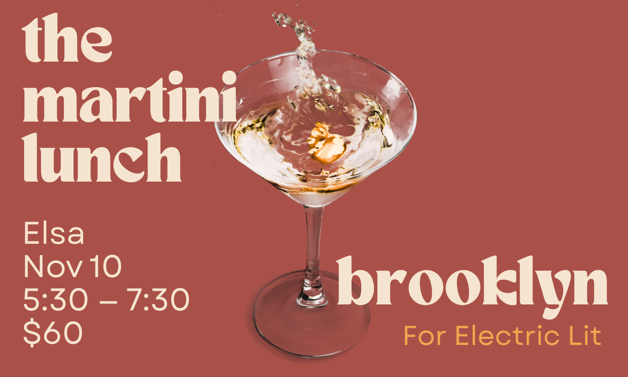 The 2026 Brooklyn Martini Lunch background image