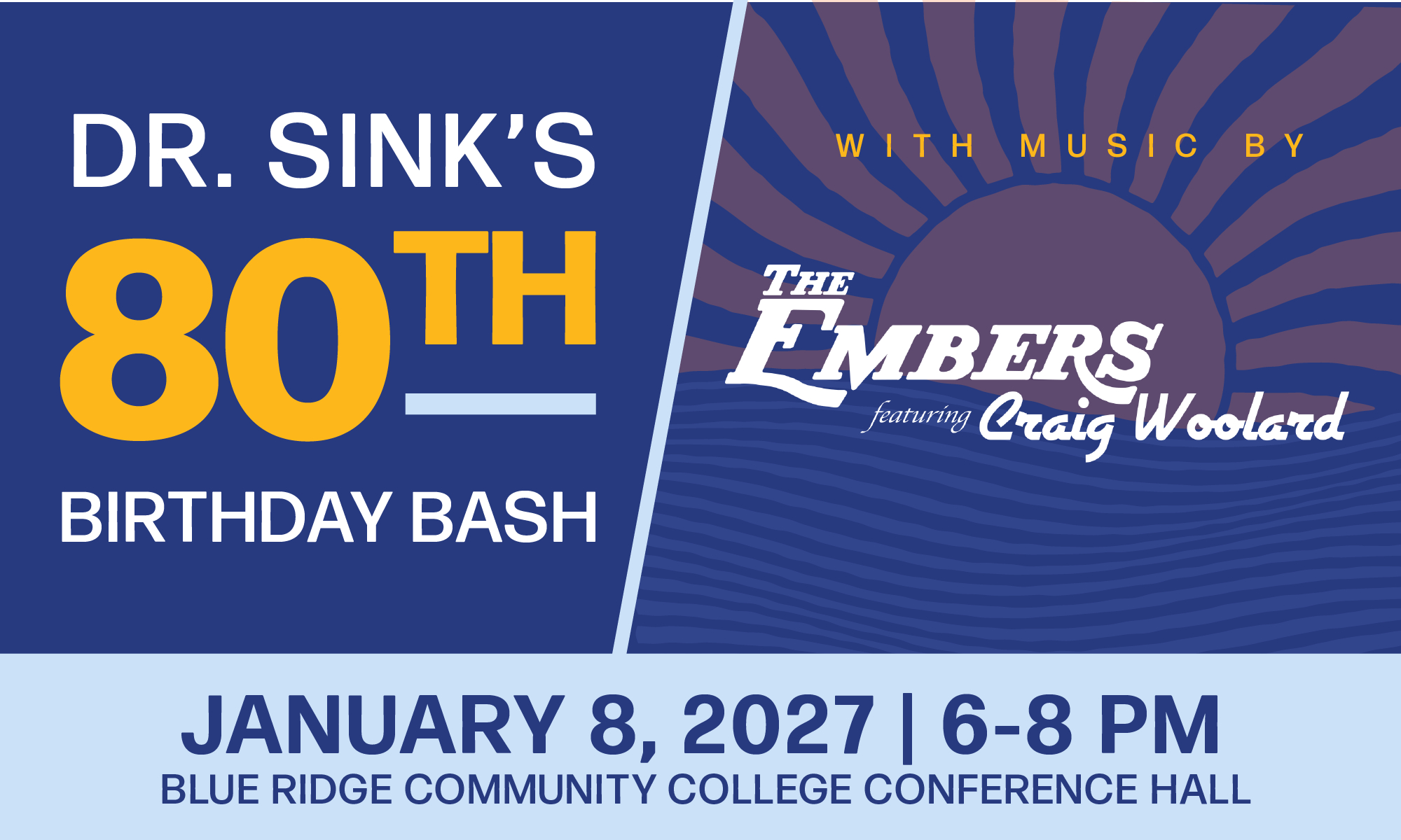 Dr. Sink's 80th Birthday Bash background image