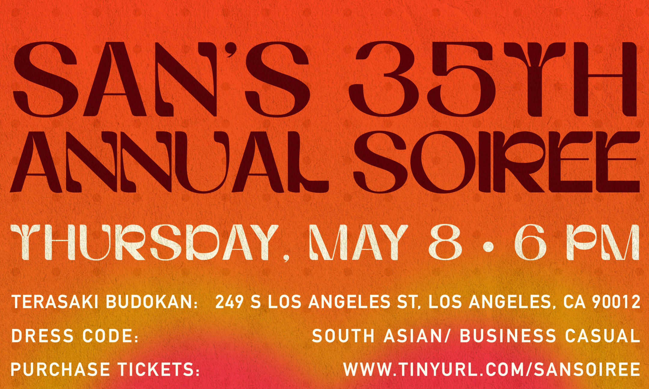 SAN'S 35TH SOIREE background image