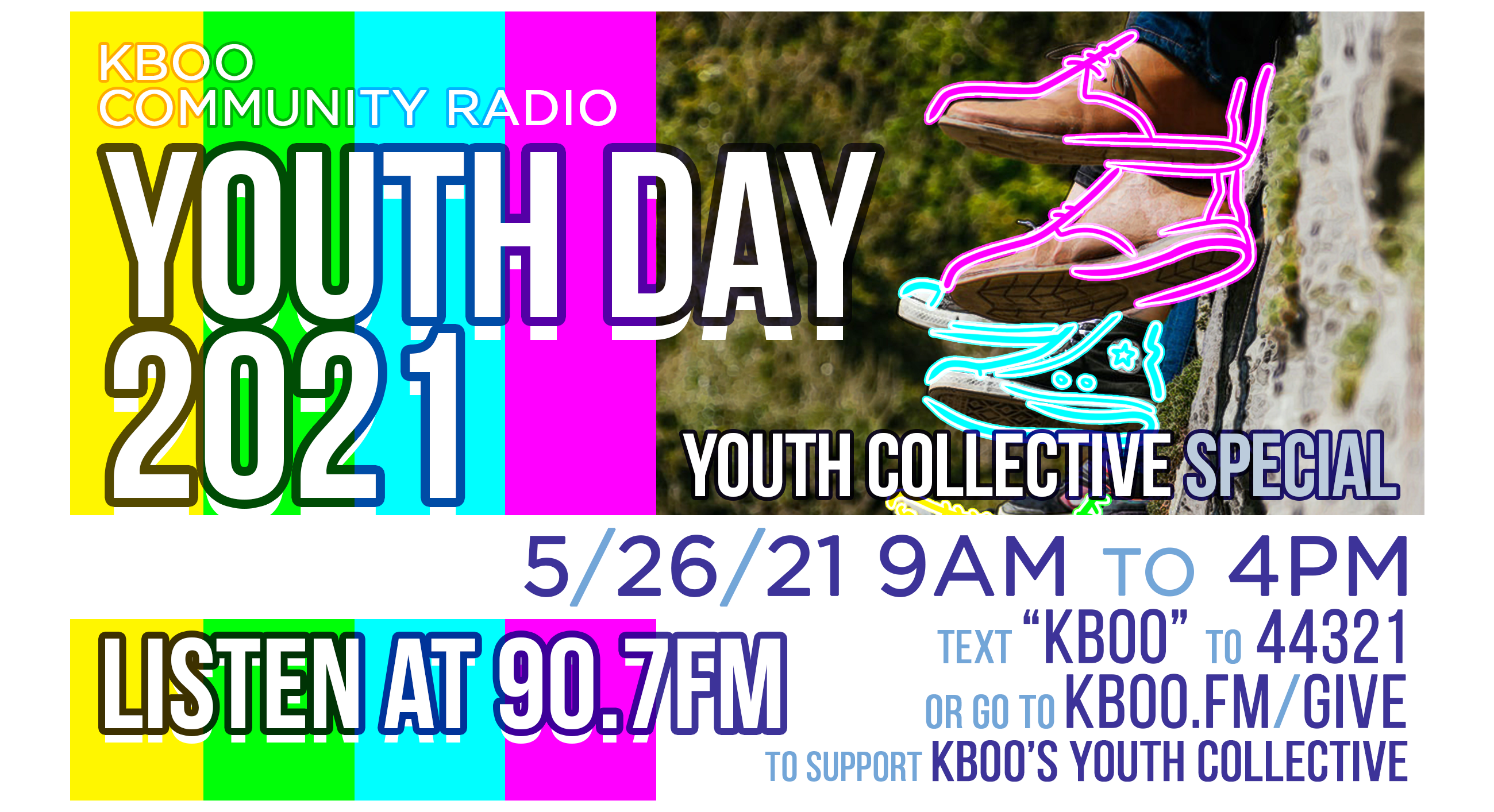 Donate Now KBOO Youth Day 2021 by KBOO Community Radio