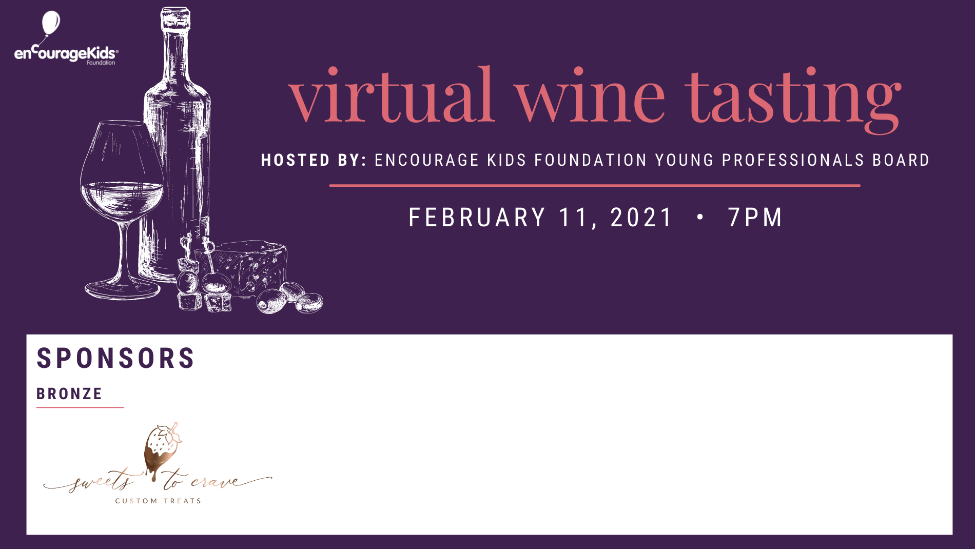 enCourage Kids Virtual Wine Tasting background image