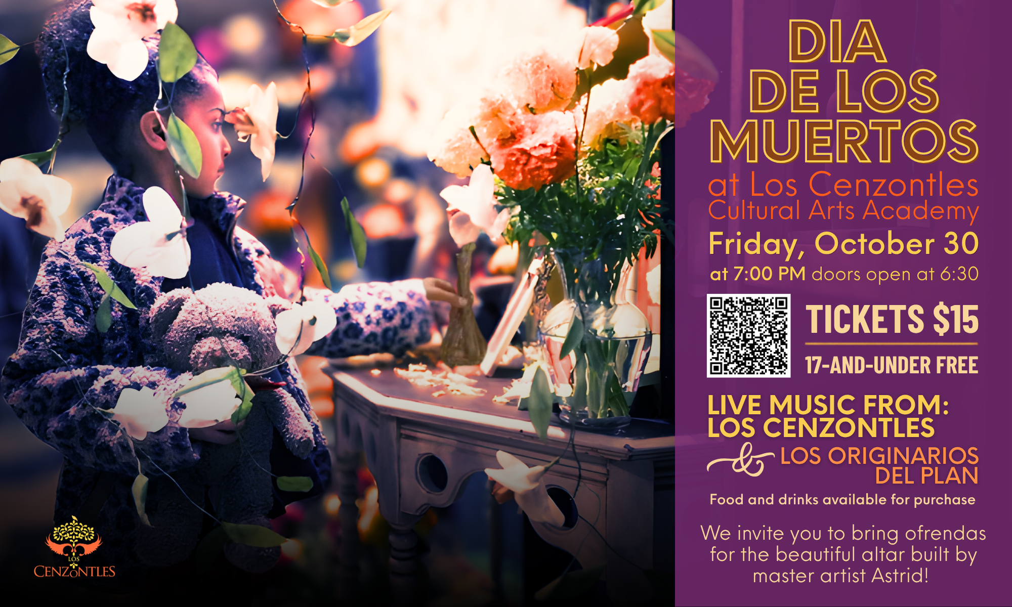 Día de los Muertos at Los Cenzontles background image