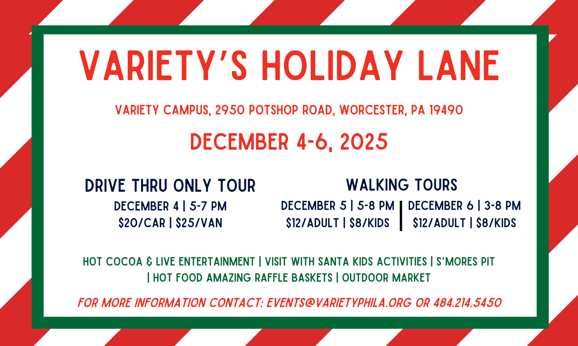 2025 Variety Holiday Lane Tickets background image