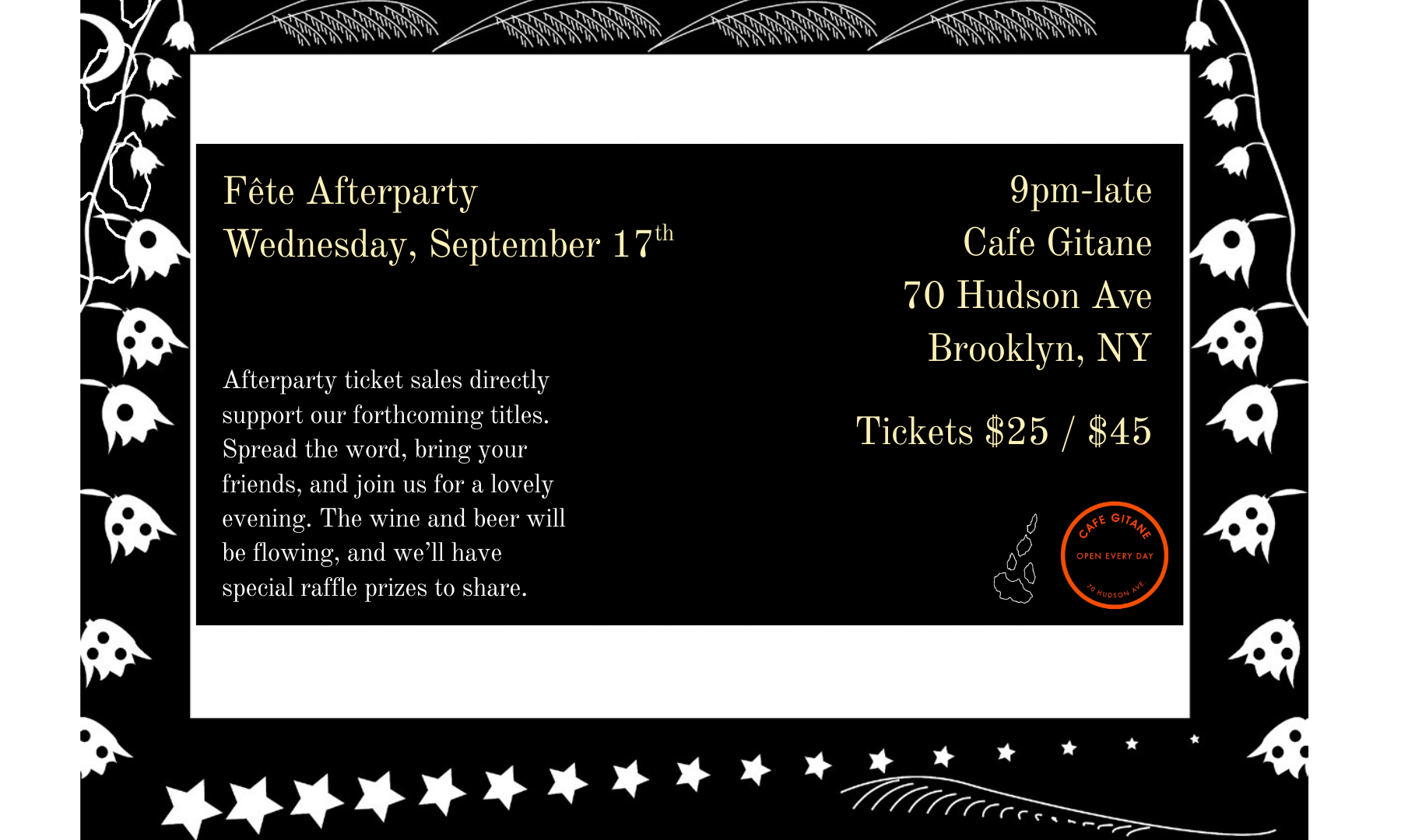 Fall Fête 2025 Afterparty at Cafe Gitane background image