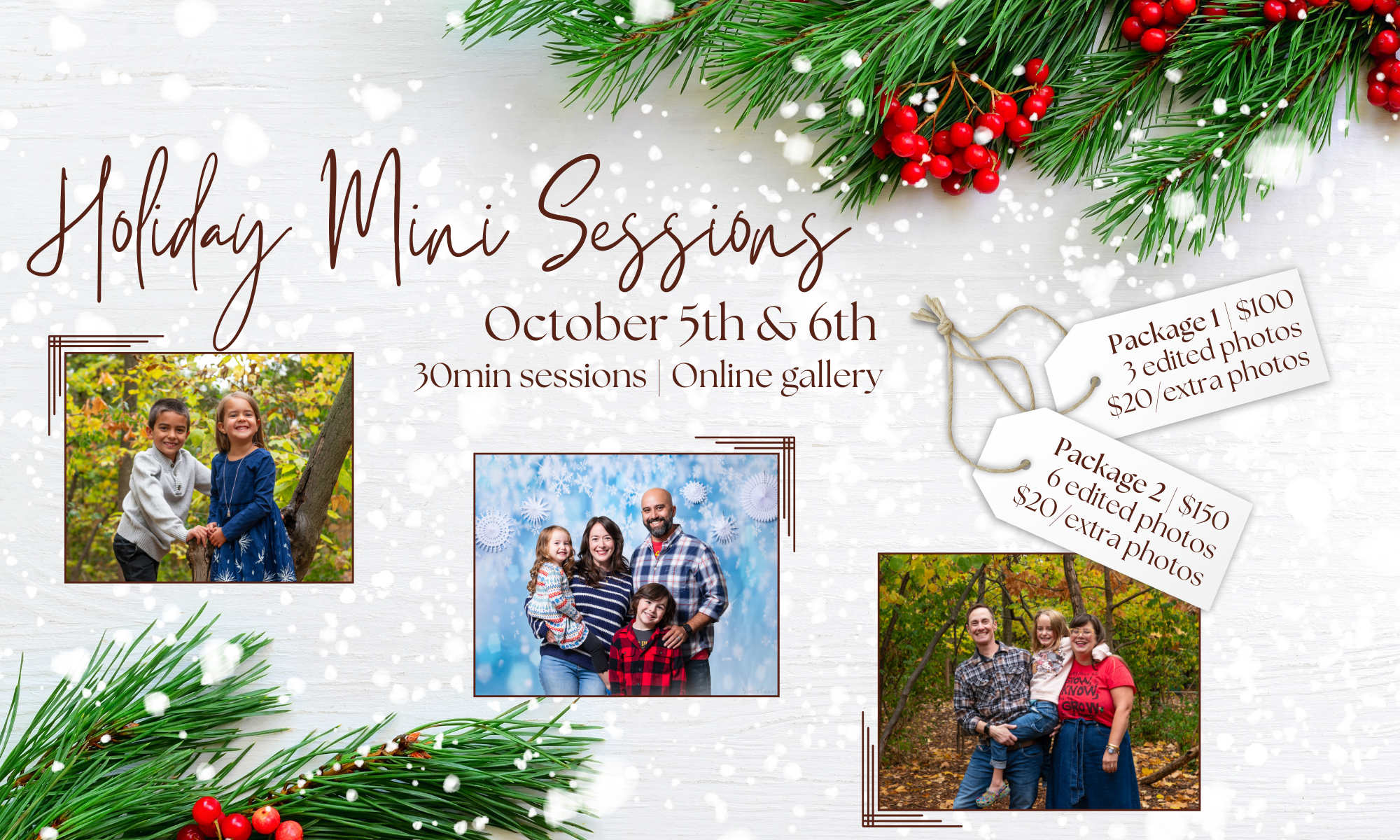 ROCS Holiday Mini Photo Sessions 2024 background image