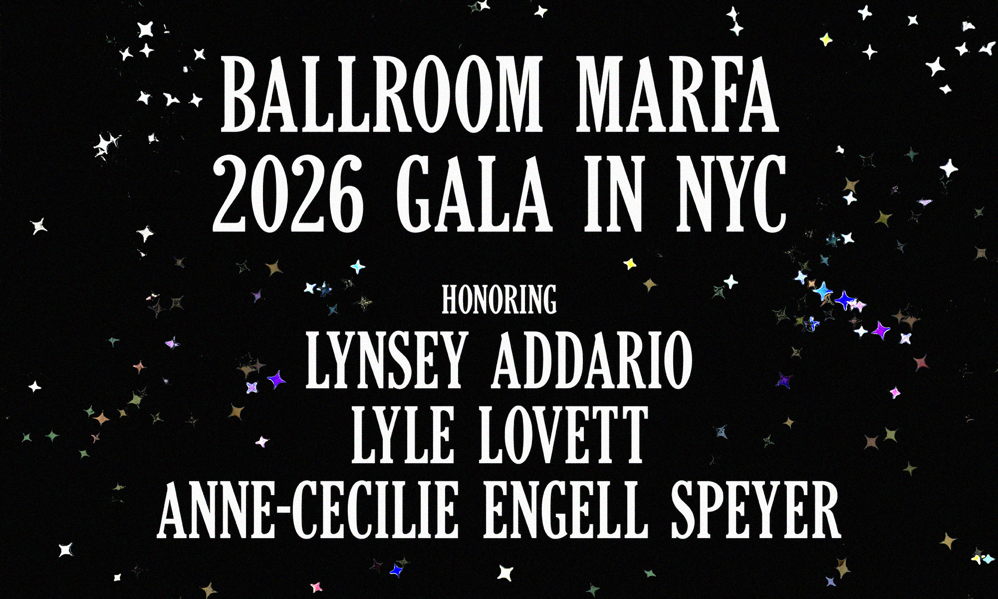 Ballroom Marfa 2026 Gala background image