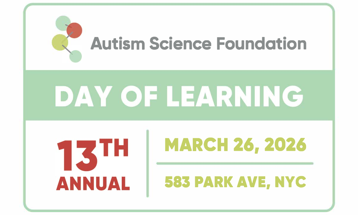 2026 Autism Science Foundation Day of Learning background image