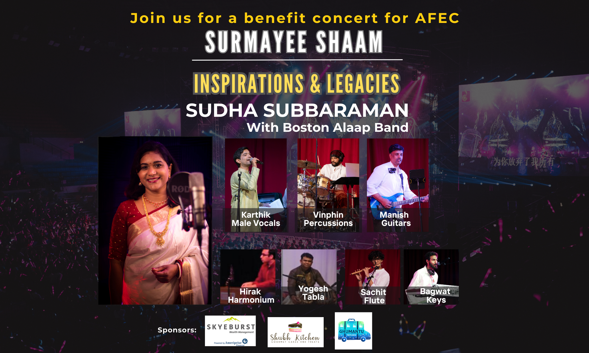 Benefit Concert by Sudha Subbaraman background image