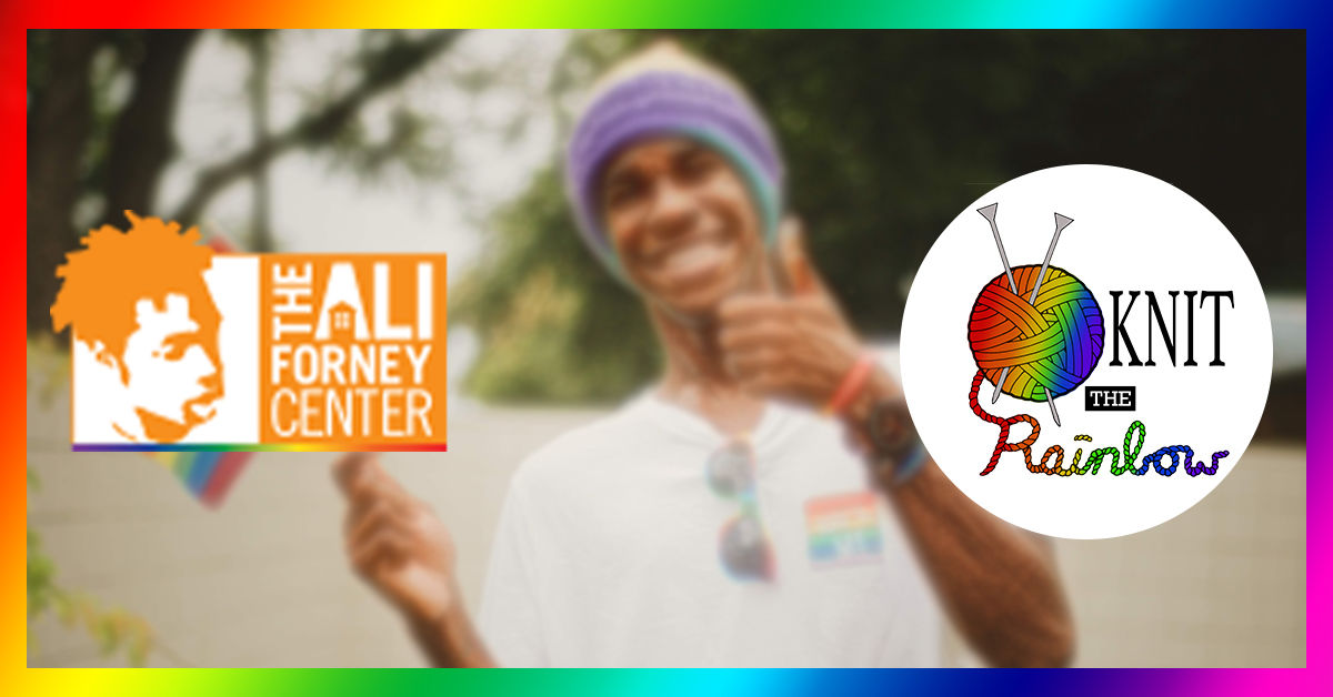Knit the Rainbow & Ali Forney Center Partnership Gala background image