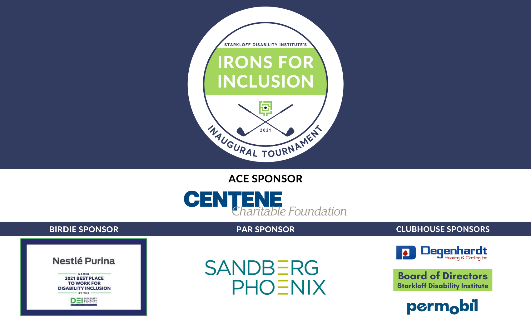 Irons for Inclusion Golf Tournament background image