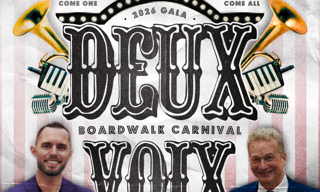 Deux Voix Gala 2026: Boardwalk Carnival  background image
