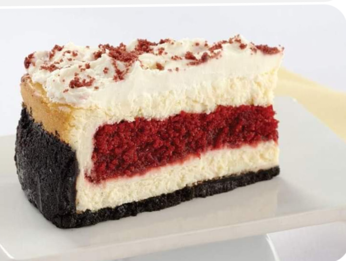Cake a Day Raffle - Red Velvet Cheesecake background image