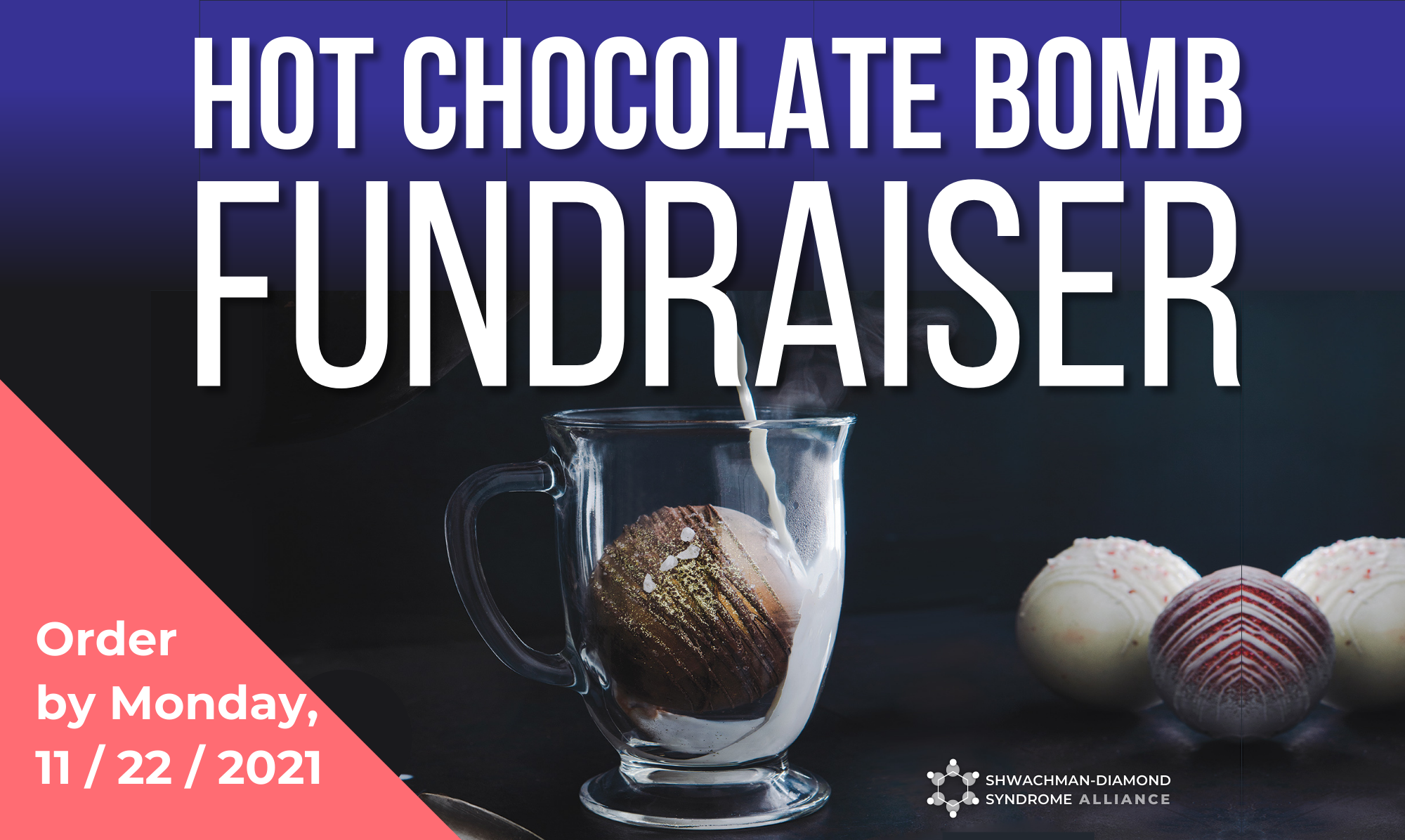Hot Chocolate Bomb Fundraiser background image