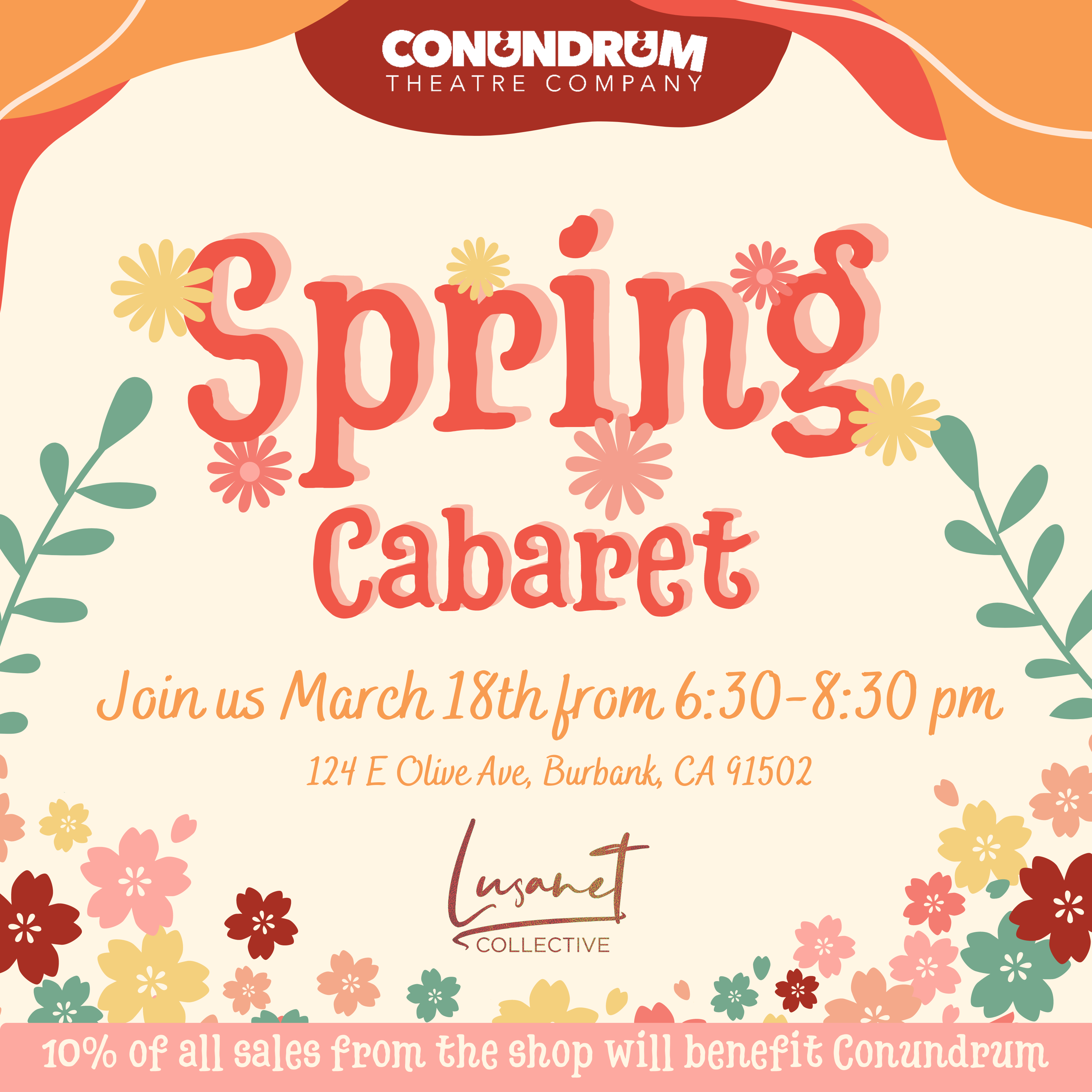 Spring Cabaret with Conundrum Theatre Company and Lusanet Collective by