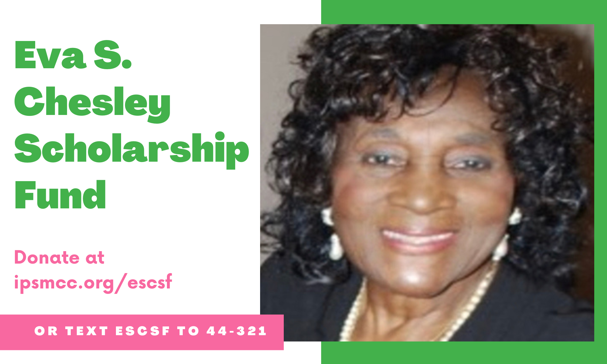 Donate Now Eva S Chesley Scholarship Fund (ESCSF) by Ivy & Pearls of