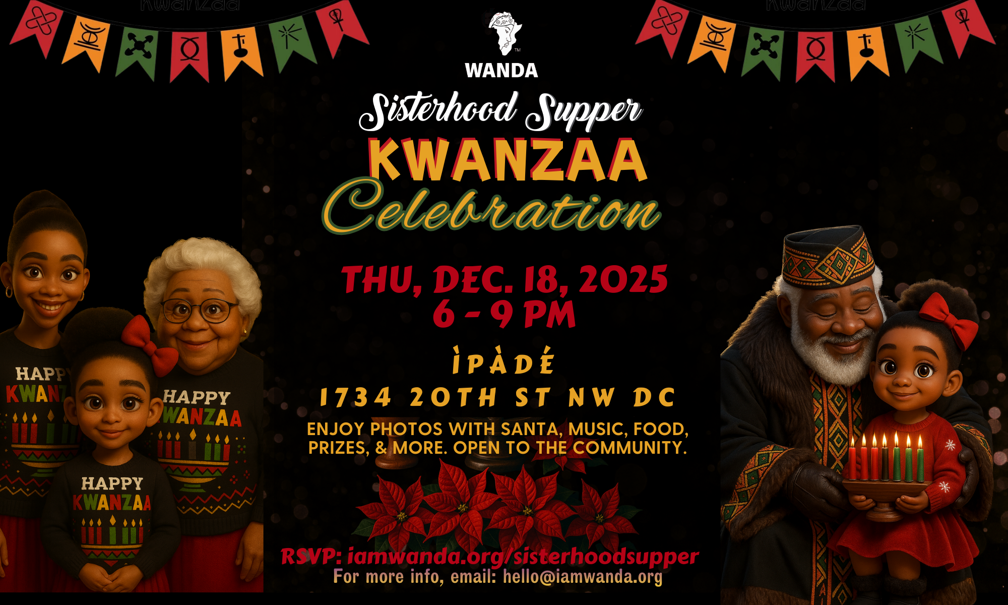 Sisterhood Supper: Kwanzaa background image