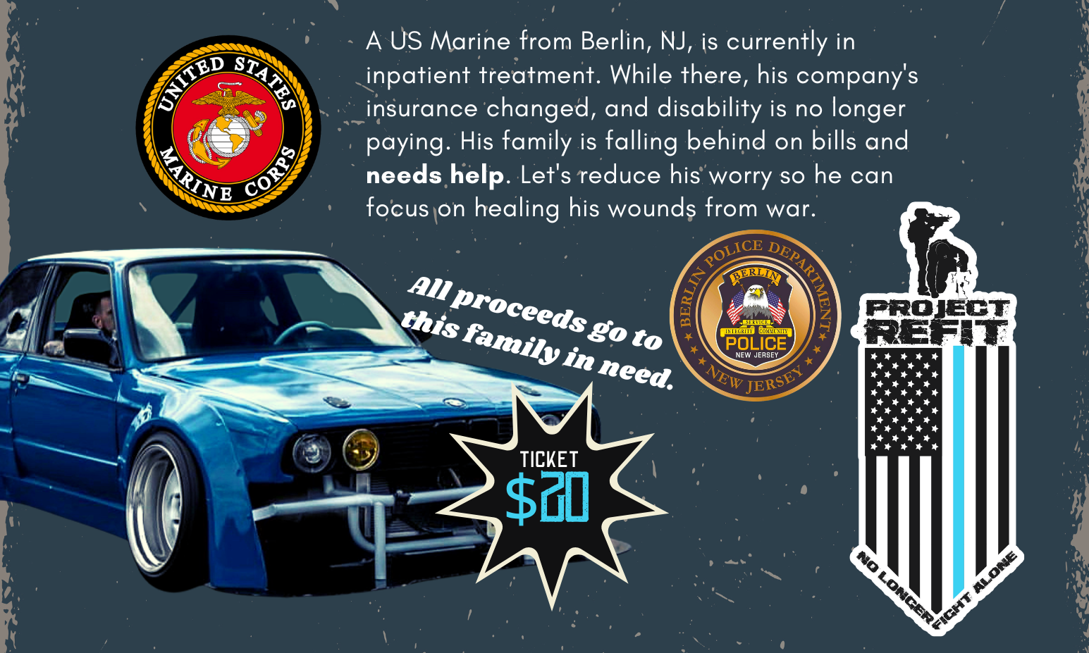 Car Show Fundraiser background image