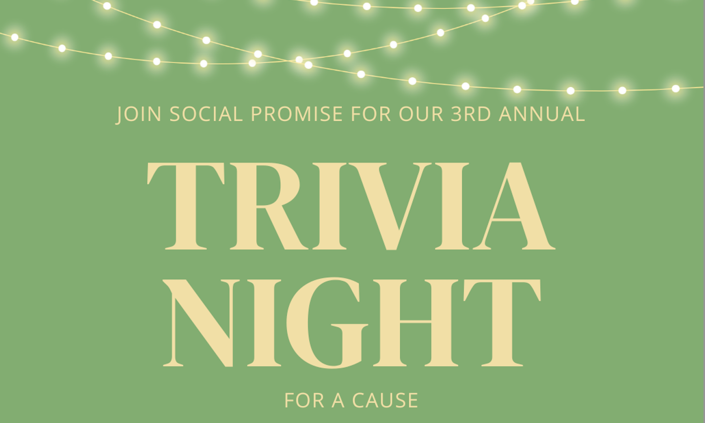 Social Promise's 3rd Annual Trivia Night   background image