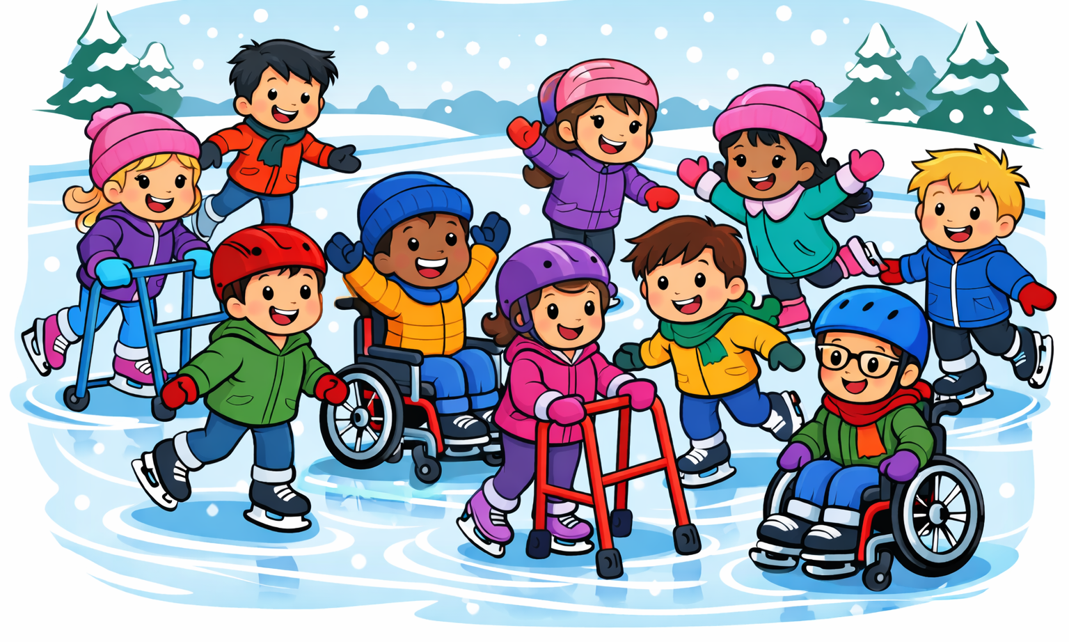 Variety IL All Abilities Skating Party background image