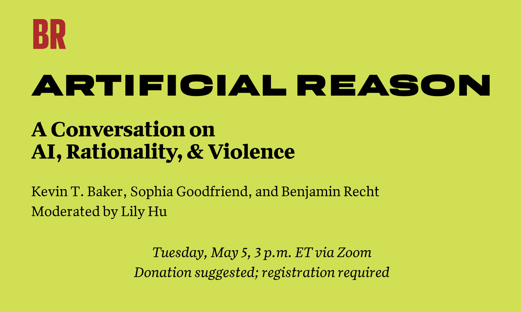 Artificial Reason: A Conversation on AI, Rationality, and Violence background image