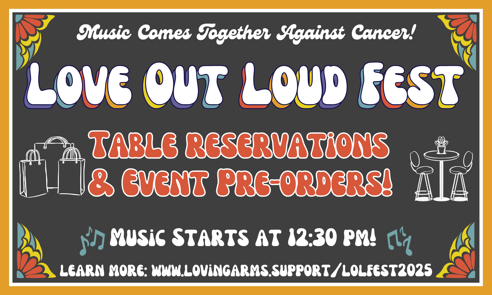 Love Out Loud Fest: Reserved Tables + Presales background image