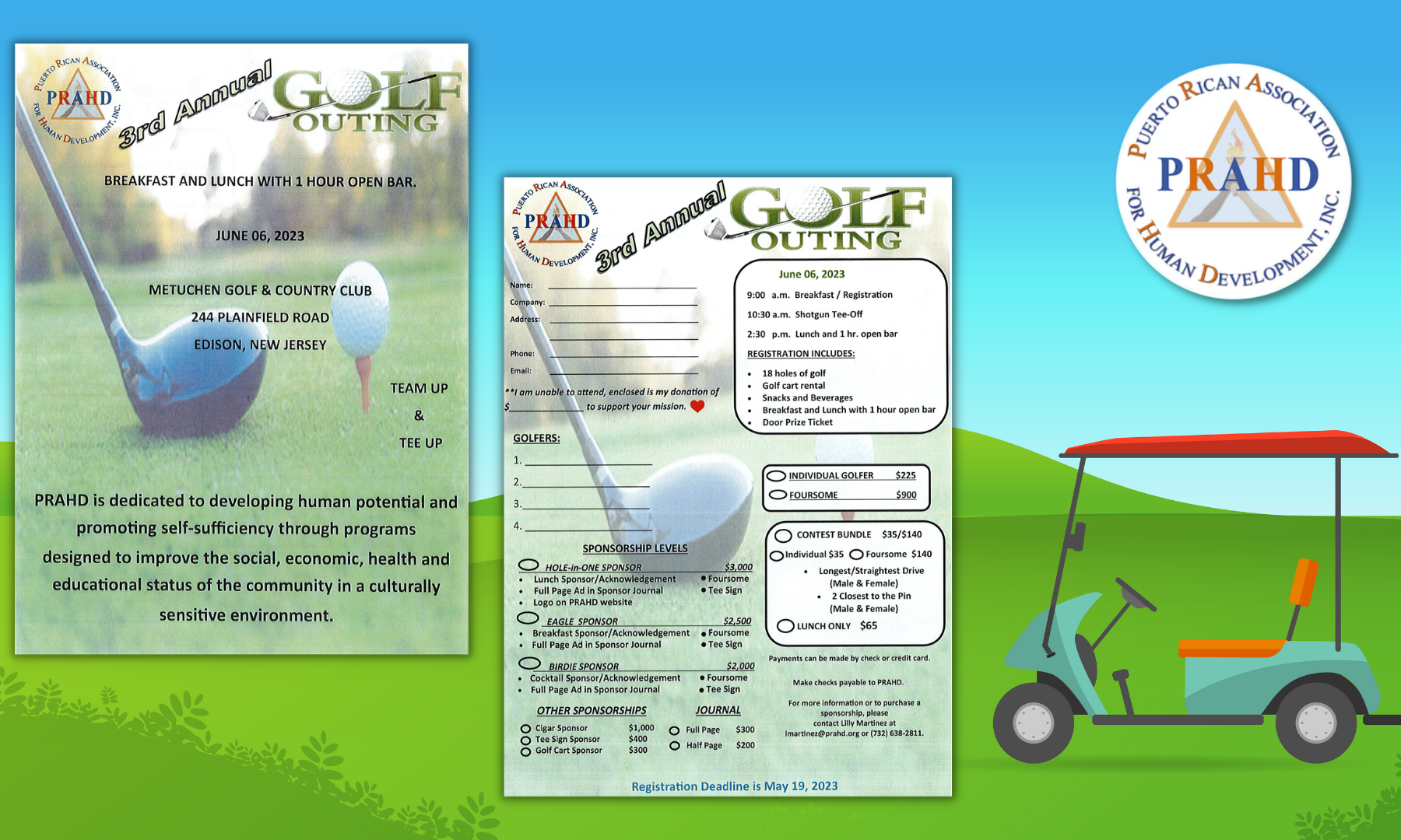 PRAHD's 3rd Annual Golf Outing background image