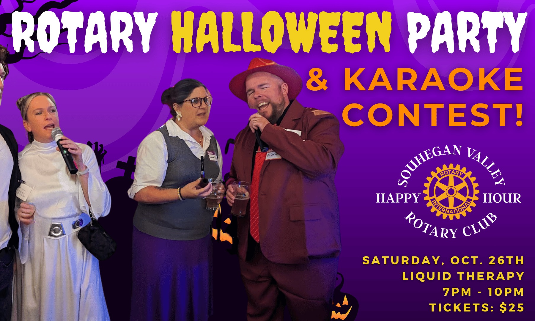 2024 Halloween Party & Karaoke Contest background image